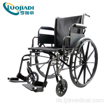 Ökonomischer klappbarer manueller Rollstuhl mit Chromrahmen